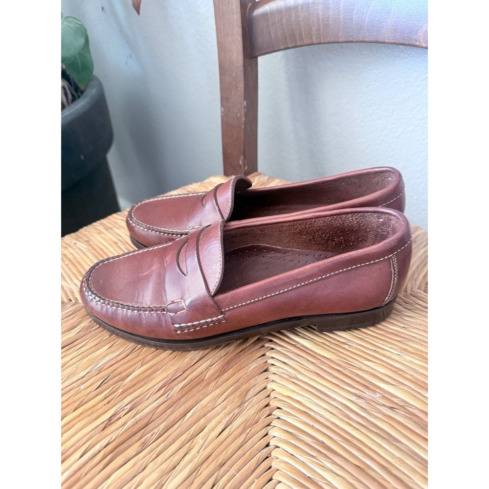 Cole Haan Country Womens Brown Leather Penny Loafers Size 7.5 B Vintage Classic - Picture 3 of 4